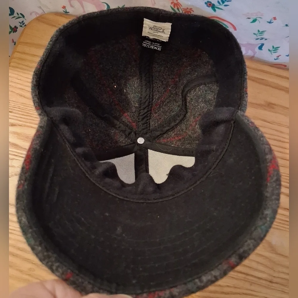 EUC RARE Vintage 60s Woolrich & Abercrombie AF Plaid Casual Wool Hat Cap L/XL